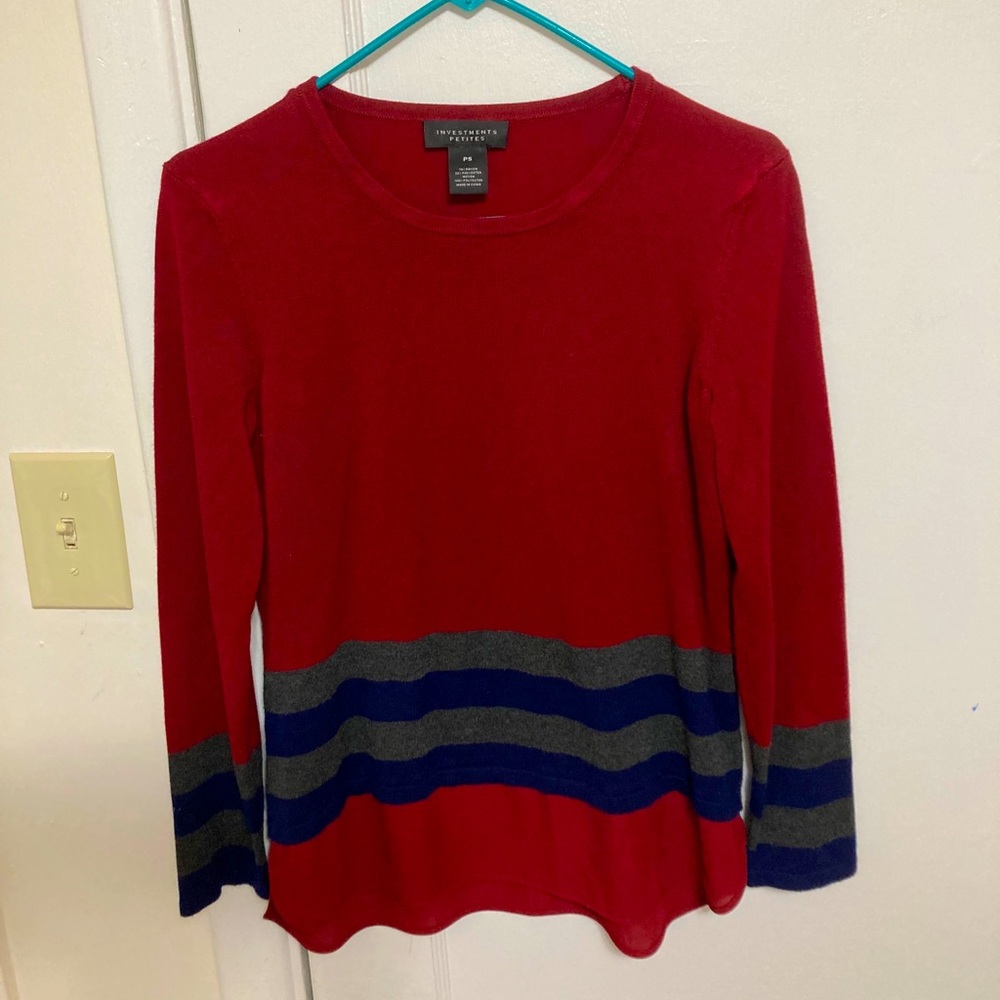 Red stripe sweater